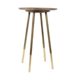Brass end table