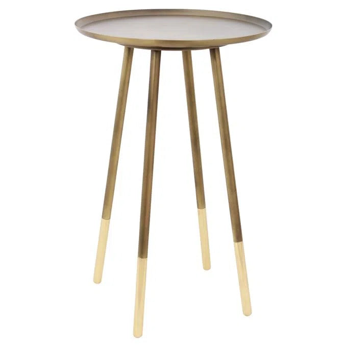 Brass end table