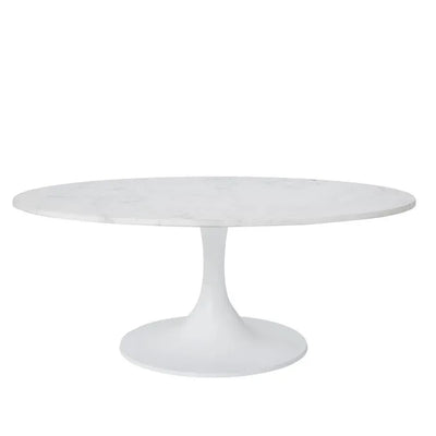 Joyce oval marble coffee table