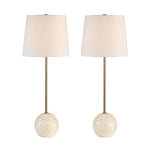 Dora Travertine Table Lamp (Set)