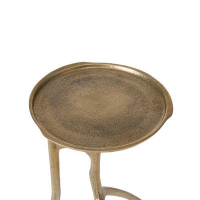 Michael Chair-side table (Brass)