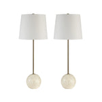 Dora Travertine Table Lamp (Set)