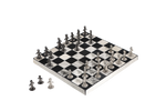 Chess Set with B&W Leather Board