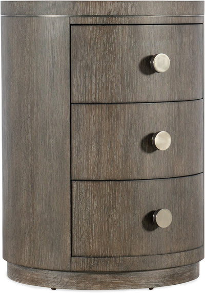 Chloe Round 3 drawers night stand