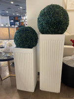Textured Planter with stripes