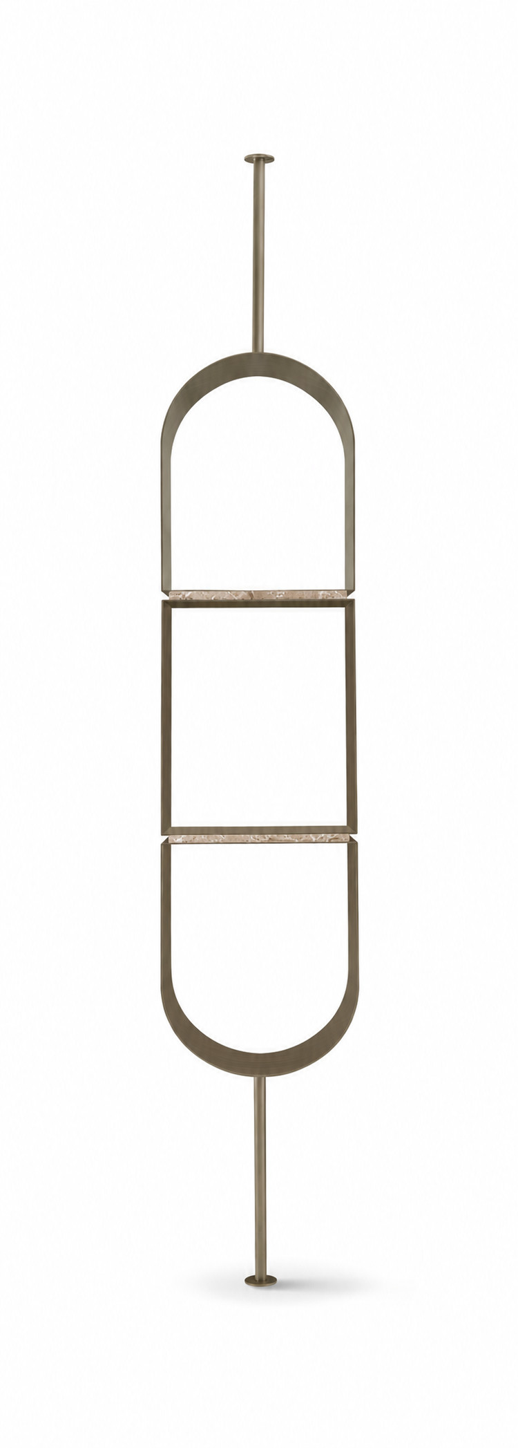 Laurent Rotating Arched Oval-Shaped Shelf