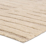 Beige textured rug on a white background