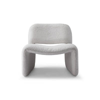 Gray textured chair on a white background