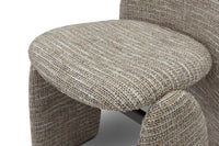 Textured chair seat and backrest on a white background