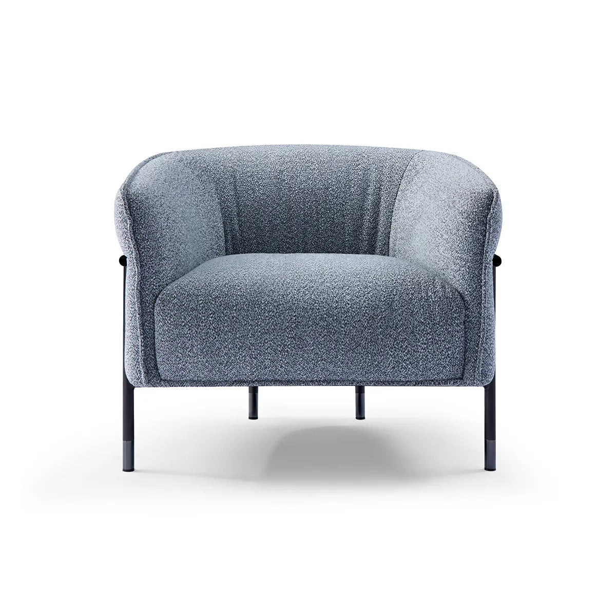 Gray armchair on a white background
