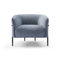 Gray armchair on a white background