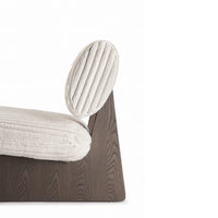 Modern chair with a unique design on a white background