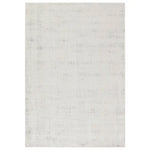 Textured gray area rug on a white background
