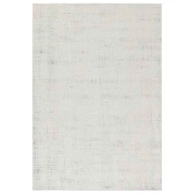 Textured gray area rug on a white background