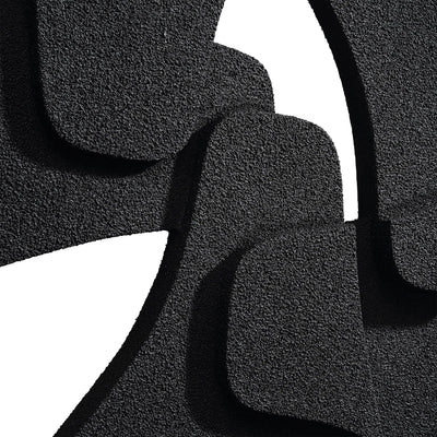 Biscuit Accent Wall Decor (Black) Wall Art