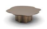 Modern coffee table with a unique design on a white background