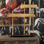 Brass & Black Marble Table Lamp