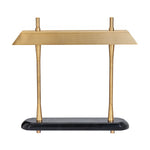 Brass & Black Marble Table Lamp