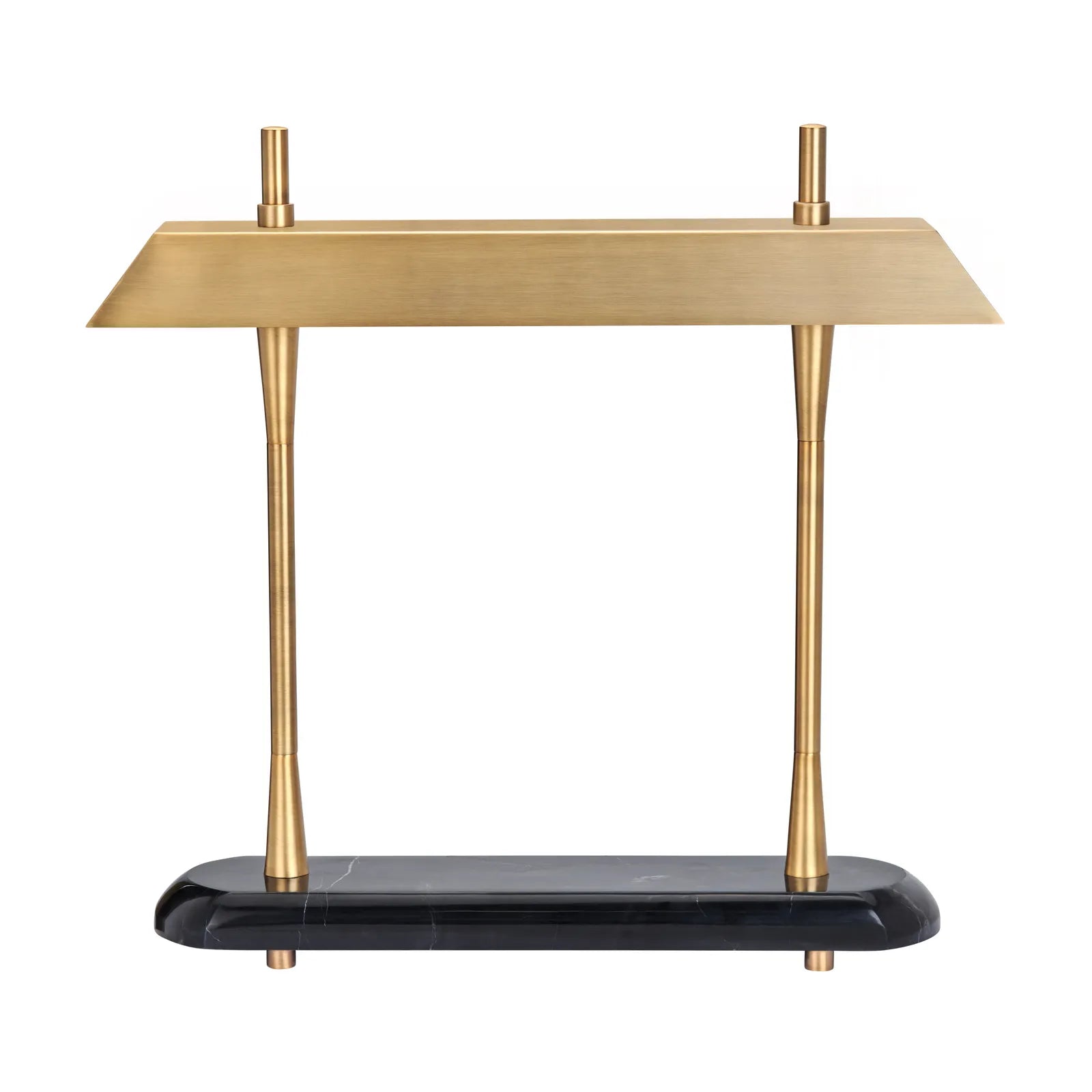 Brass & Black Marble Table Lamp