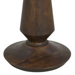 Wooden candle holder on a white background