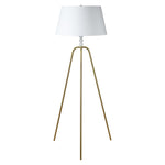 a minimalist white floor lamp