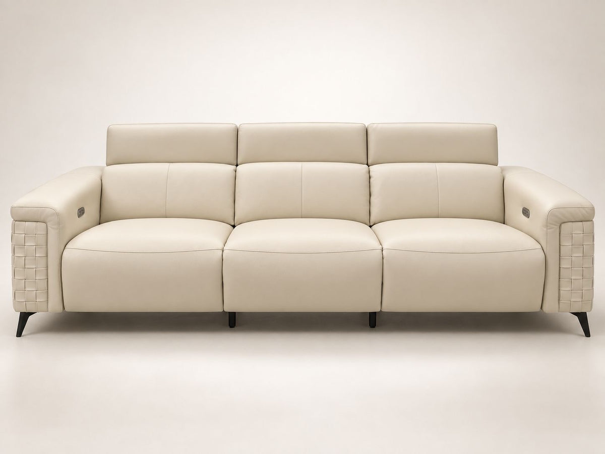 Mirella Leather Recliner Lux 109” Sofa