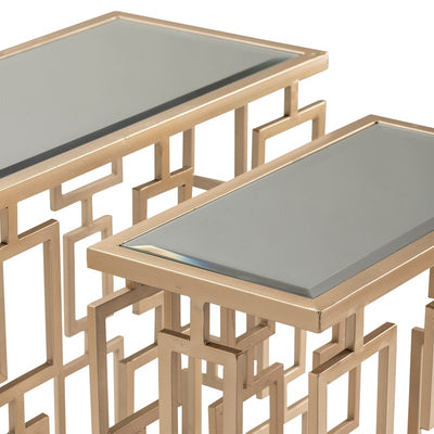 Maeve Gold accent nesting table