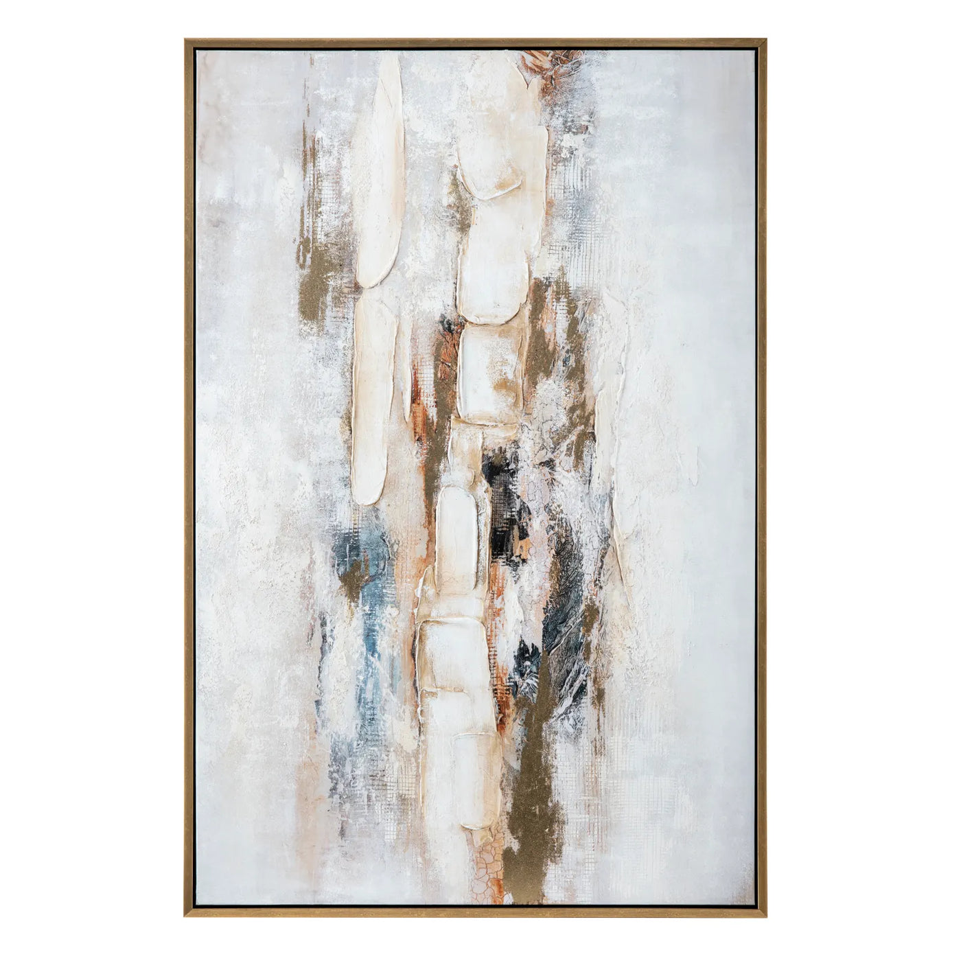 Rebecca gold accent Wall art painting