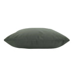 Dark green pillow on a white background