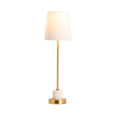 Calista Brass Marble Table Lamp bright