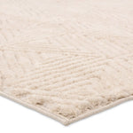 Beige textured rug on a white background