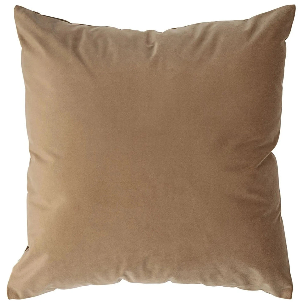 Brown pillow on a white background
