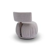 Gray fabric chair on a white background