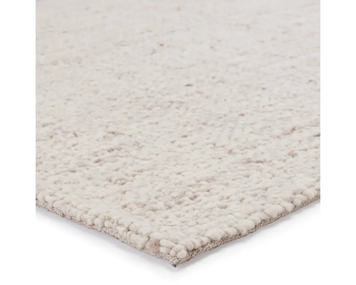 Cecilia Wool Area Rug - Beige thickness