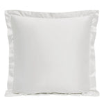 White satin pillow on a white background