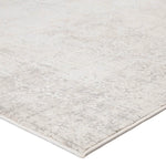 Close-up of a textured gray rug on a white background