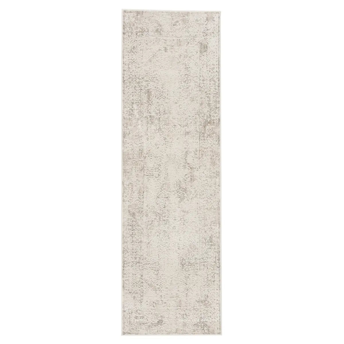 Rectangular beige rug on a white background