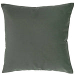 Solid gray pillow on a white background