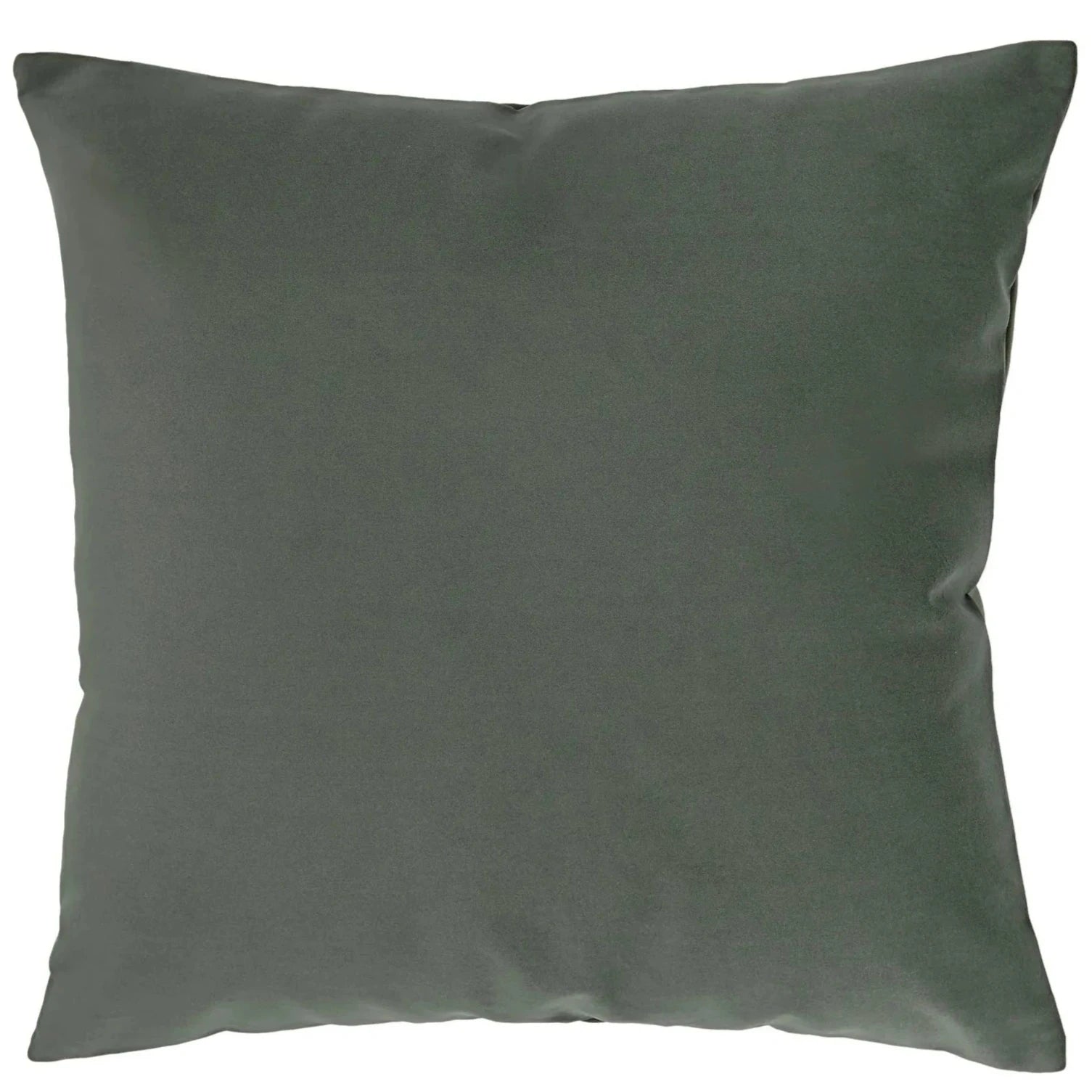 Solid gray pillow on a white background