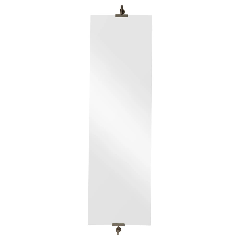 White lampshade with a brass fitting on a white background