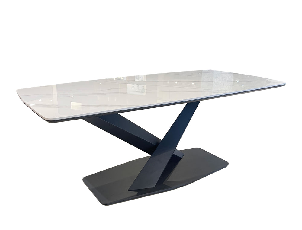Conrad Stone top Dining table (Gloss)
