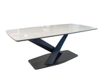 Conrad Stone top Dining table (Gloss)