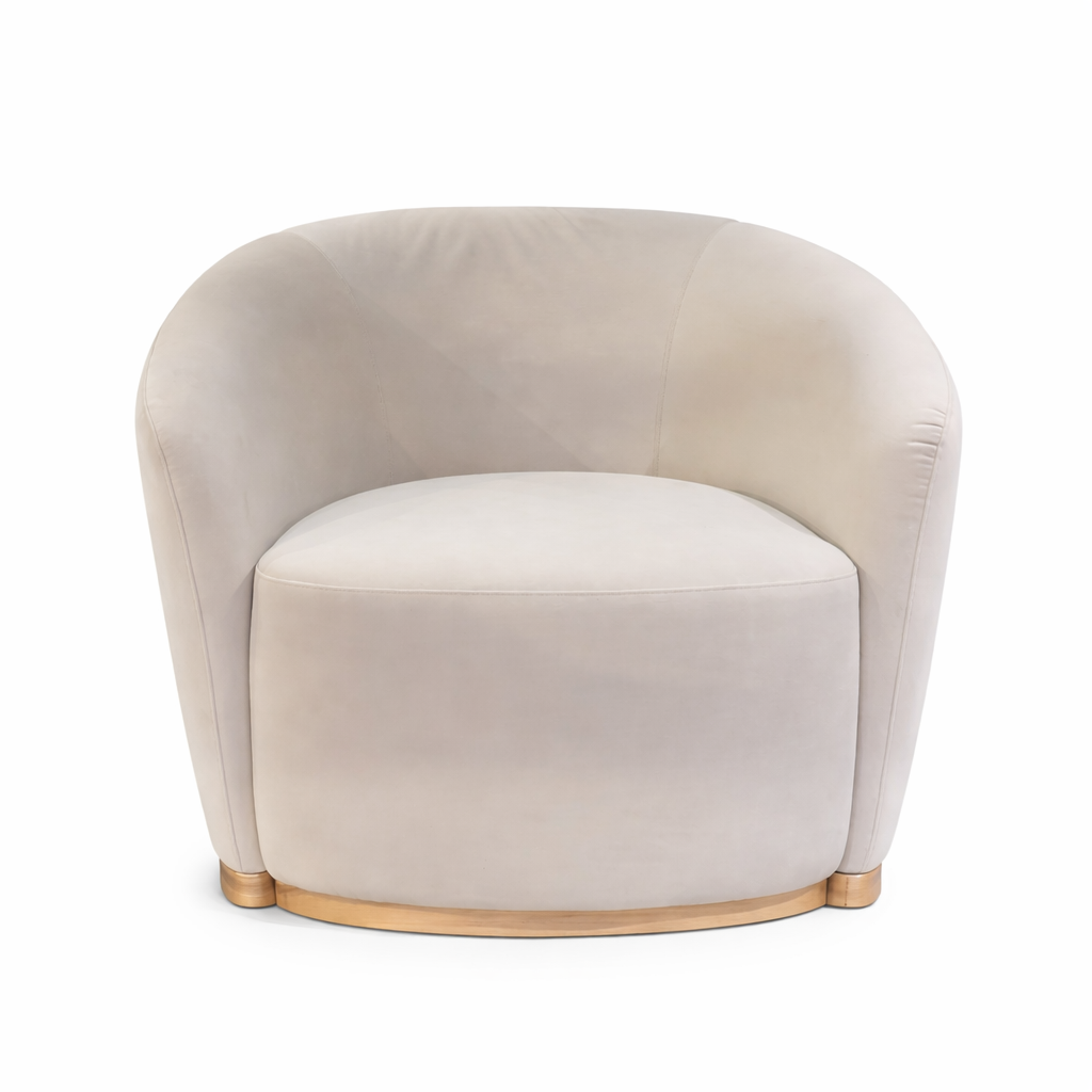 Sonia Chair With Accent Wood Frame
