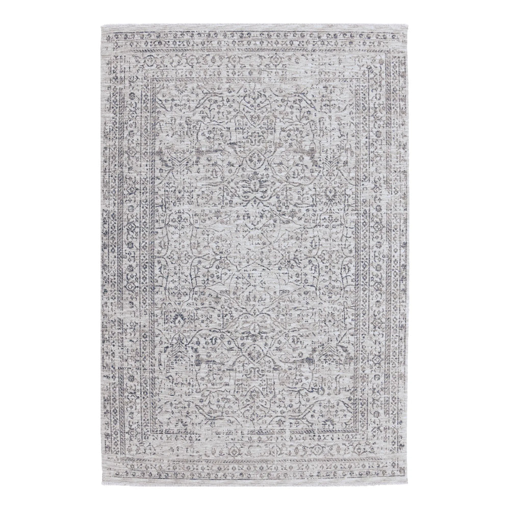 Patterned rug on a white background