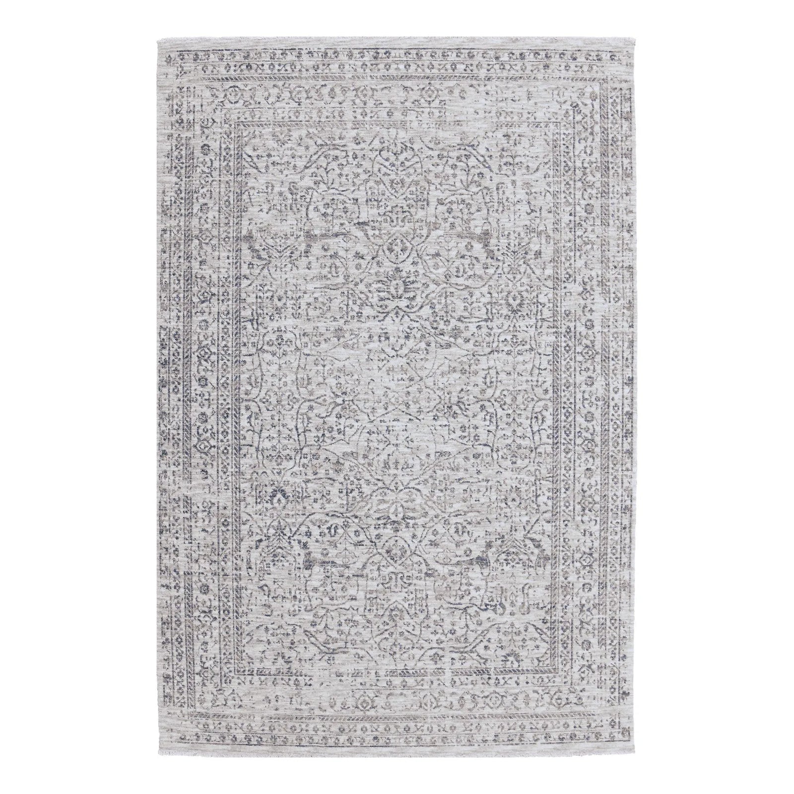 Patterned rug on a white background