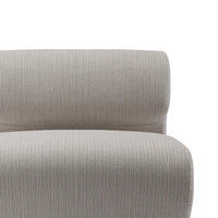 Gray textured armchair on a white background