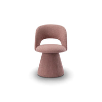 Pink chair on a white background