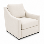 Beige armchair on a white background