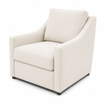 Beige armchair on a white background