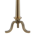 Bronze-colored pedestal stand on a white background